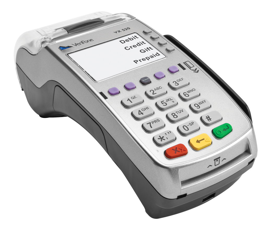 VeriFone Vx520 Dual Comm SCR NFC Contactless + ApplePay - Click Image to Close